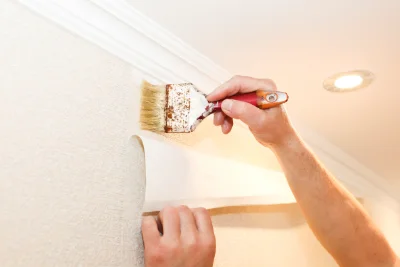 Pose de papier peint à Villez-sous-Bailleul — revêtements muraux et toiles de verre